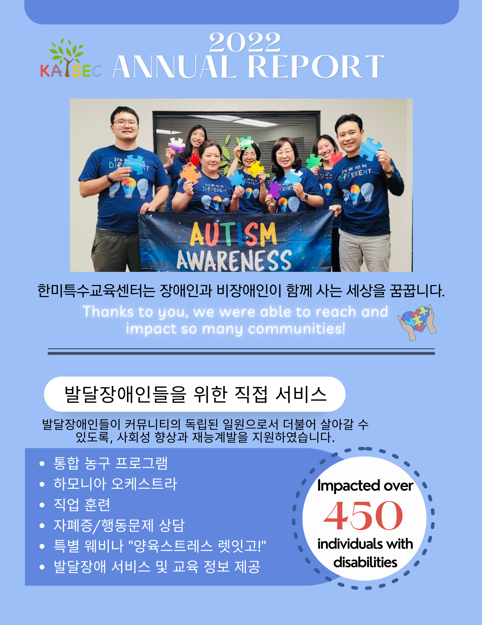 2022 Annual Newsletter 연간보고서